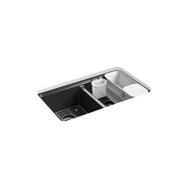 Kohler Riverby Double Equal Undermount Sink 8679-5UA3-7 - main